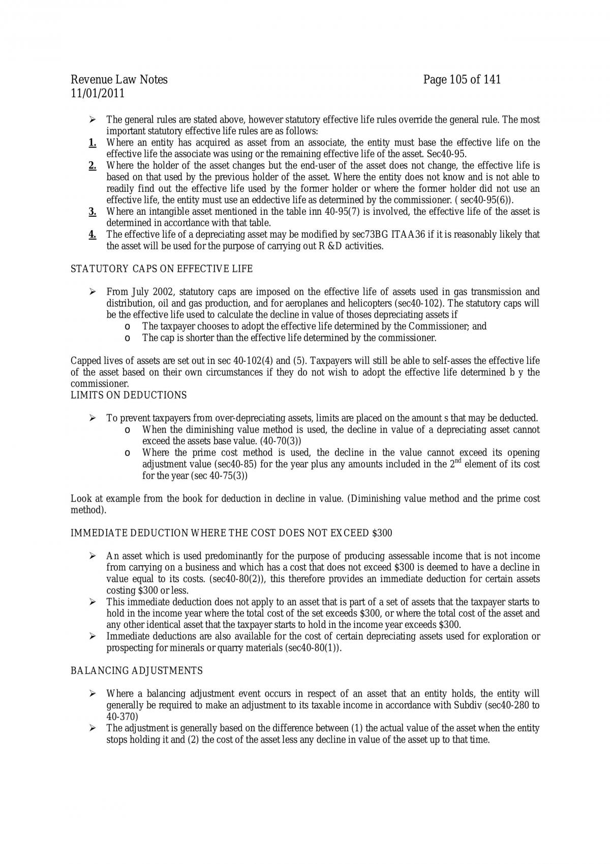 Revenue Notes - Page 105