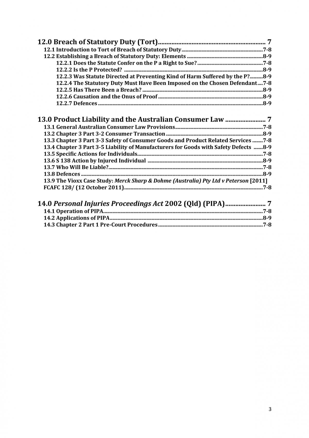 Complete Exam Notes Torts 2 - Page 3