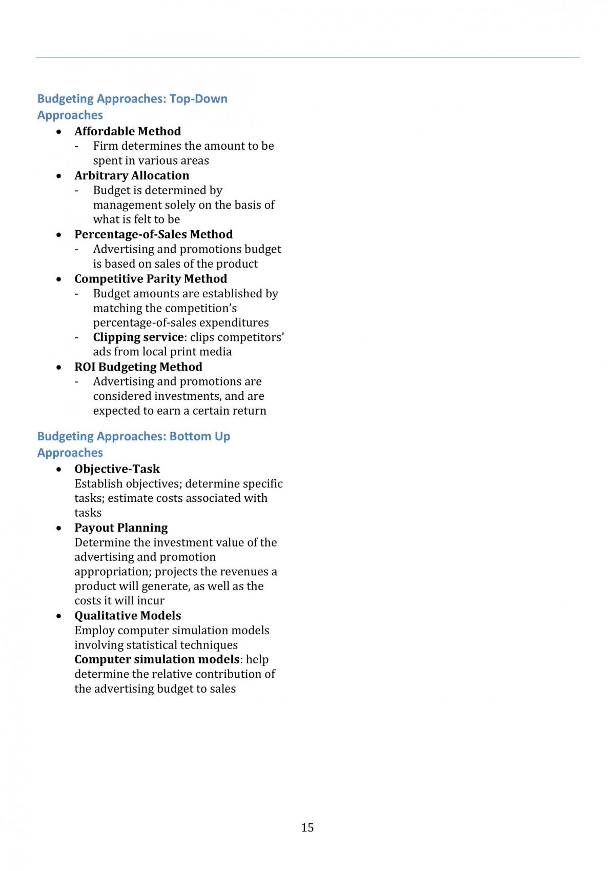 Integrated Marketing Communication Notes - Page 15