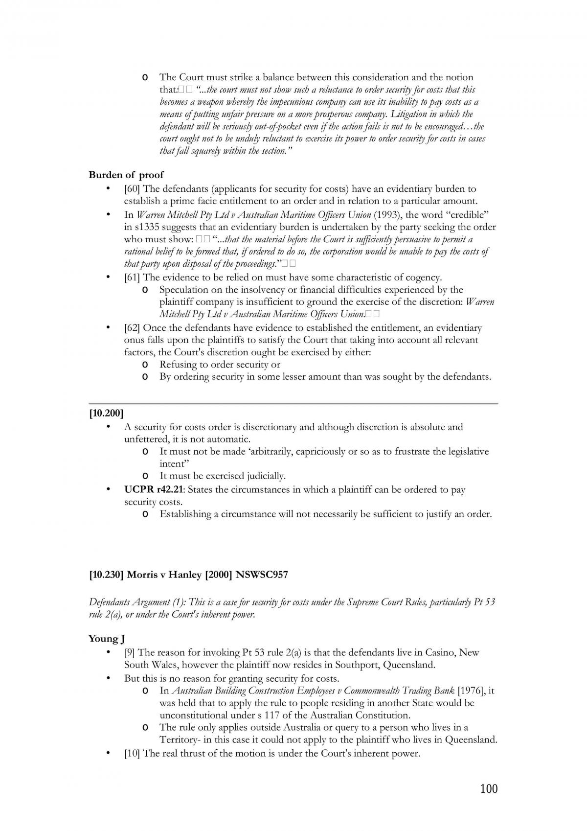 Litigation 1 Notes - Page 100