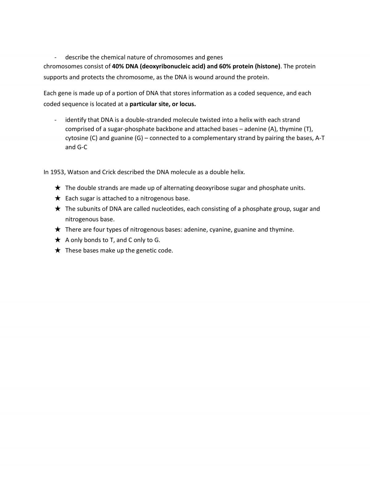 Blueprint of Life Notes  - Page 15