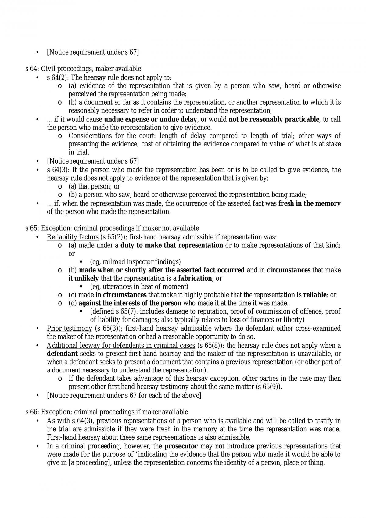 Evidence Law Complete Summary - Page 37