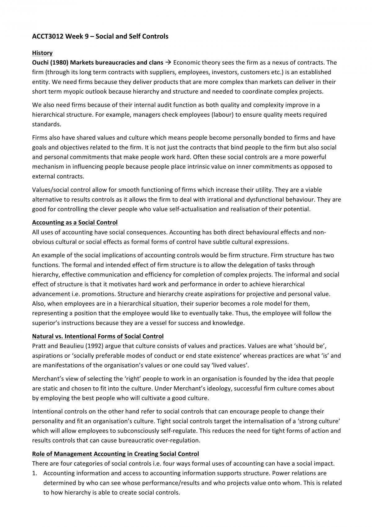 ACCT3012 Management Accounting B Complete Notes from wk1-wk12 - Page 54