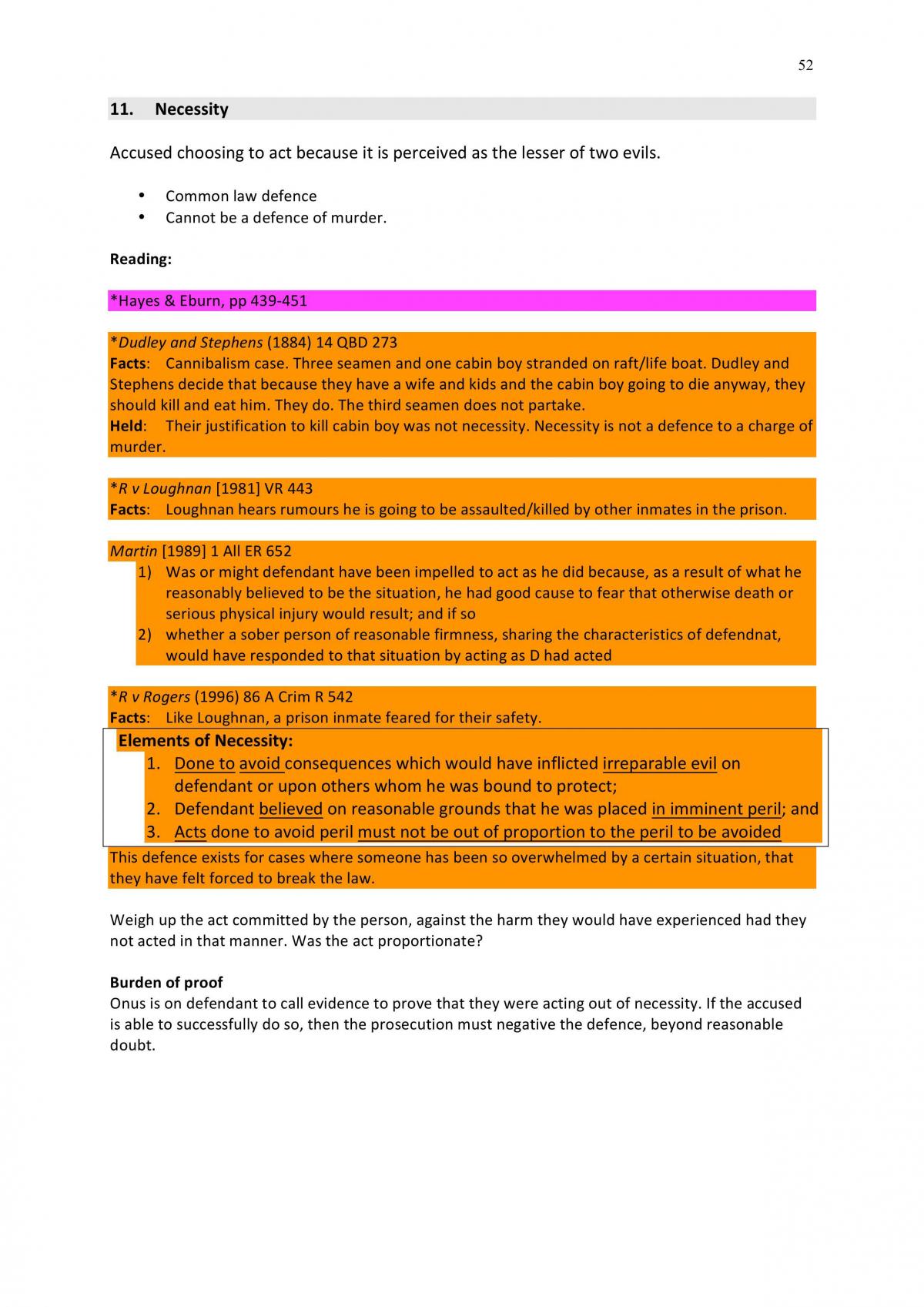 Criminal Law - Colour Coded Complete Study Notes - Perfect for Visual Learners - Page 52