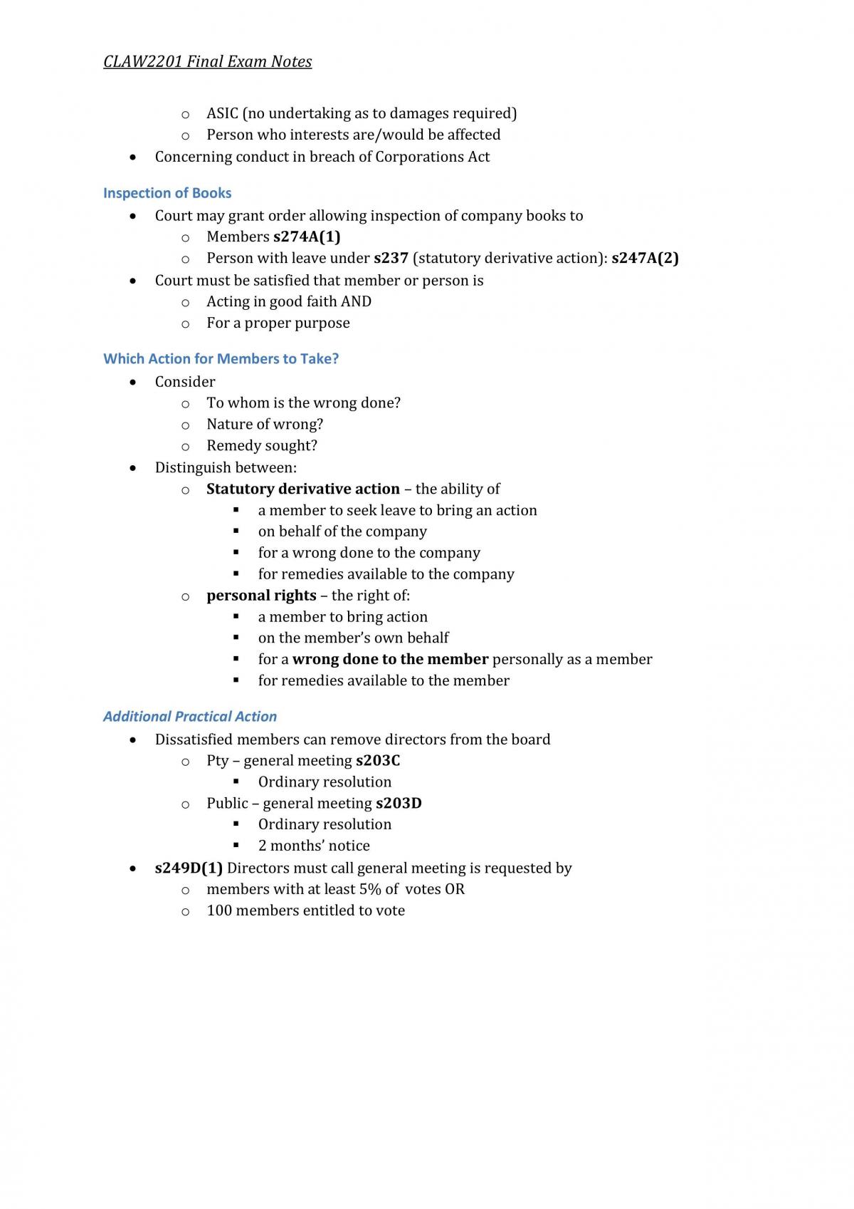 CLAW2201 Final Revision Notes - Weeks 7-12 - Page 15