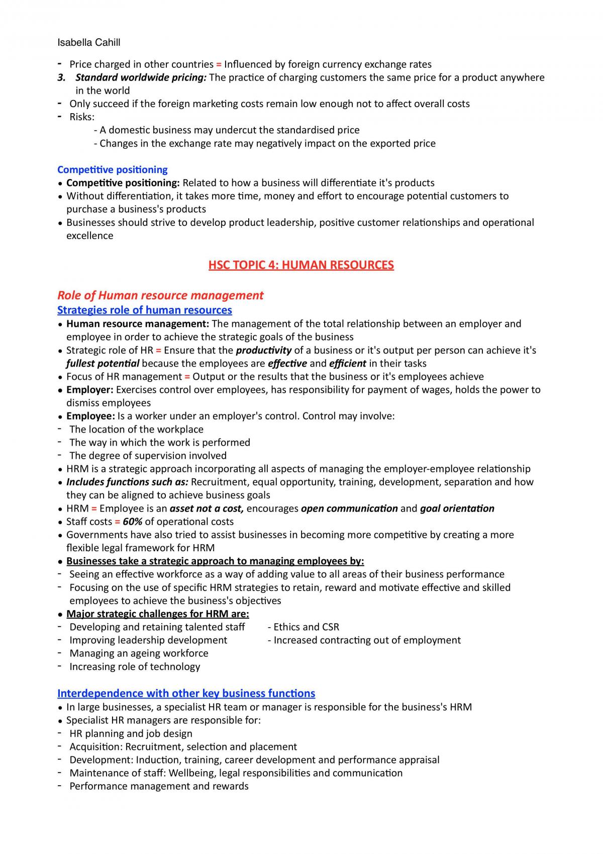 Business Studies Notes - All Topics  - Page 54