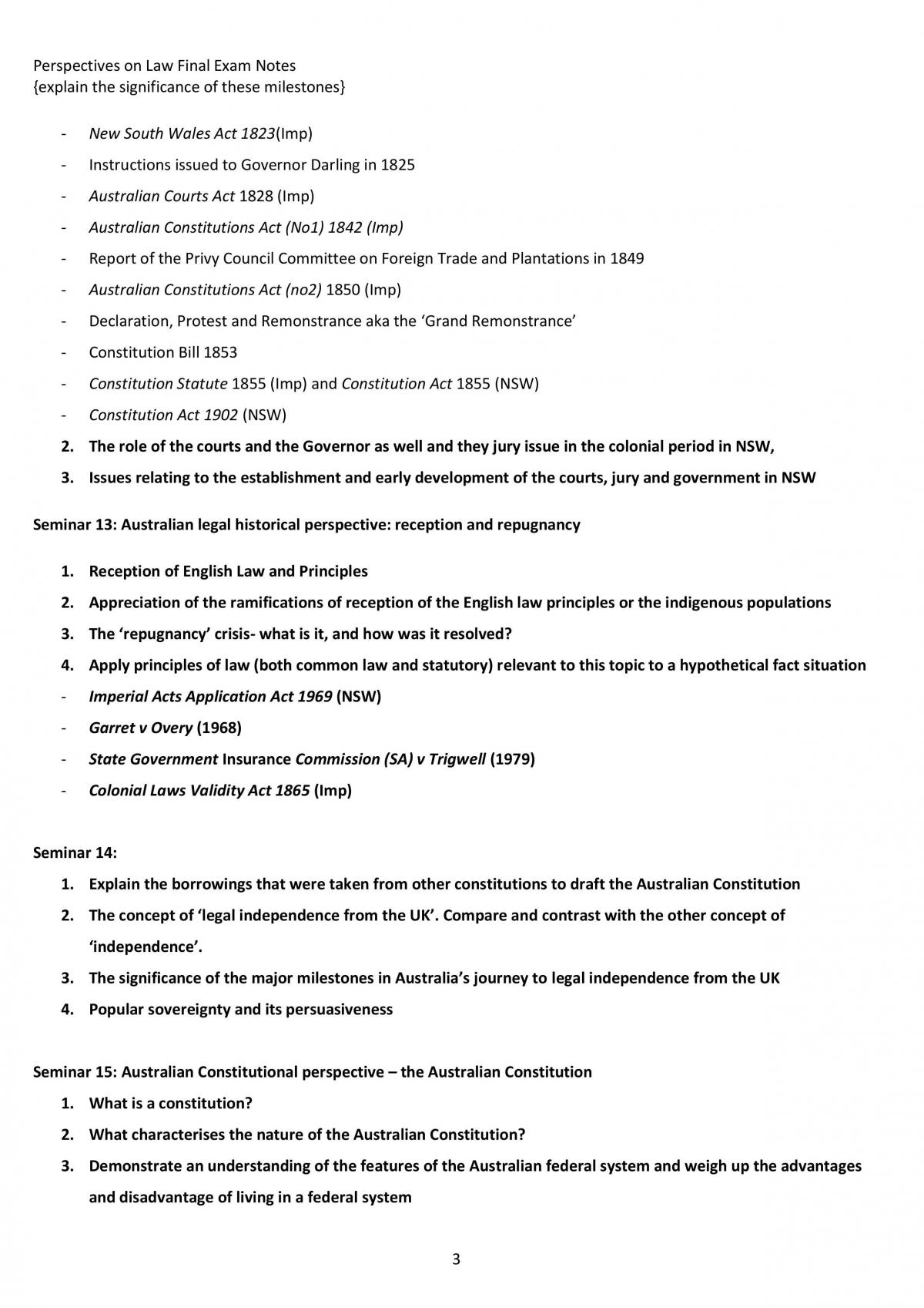 INDEPTH NOTES PERSPECTIVES ON LAW - Page 3