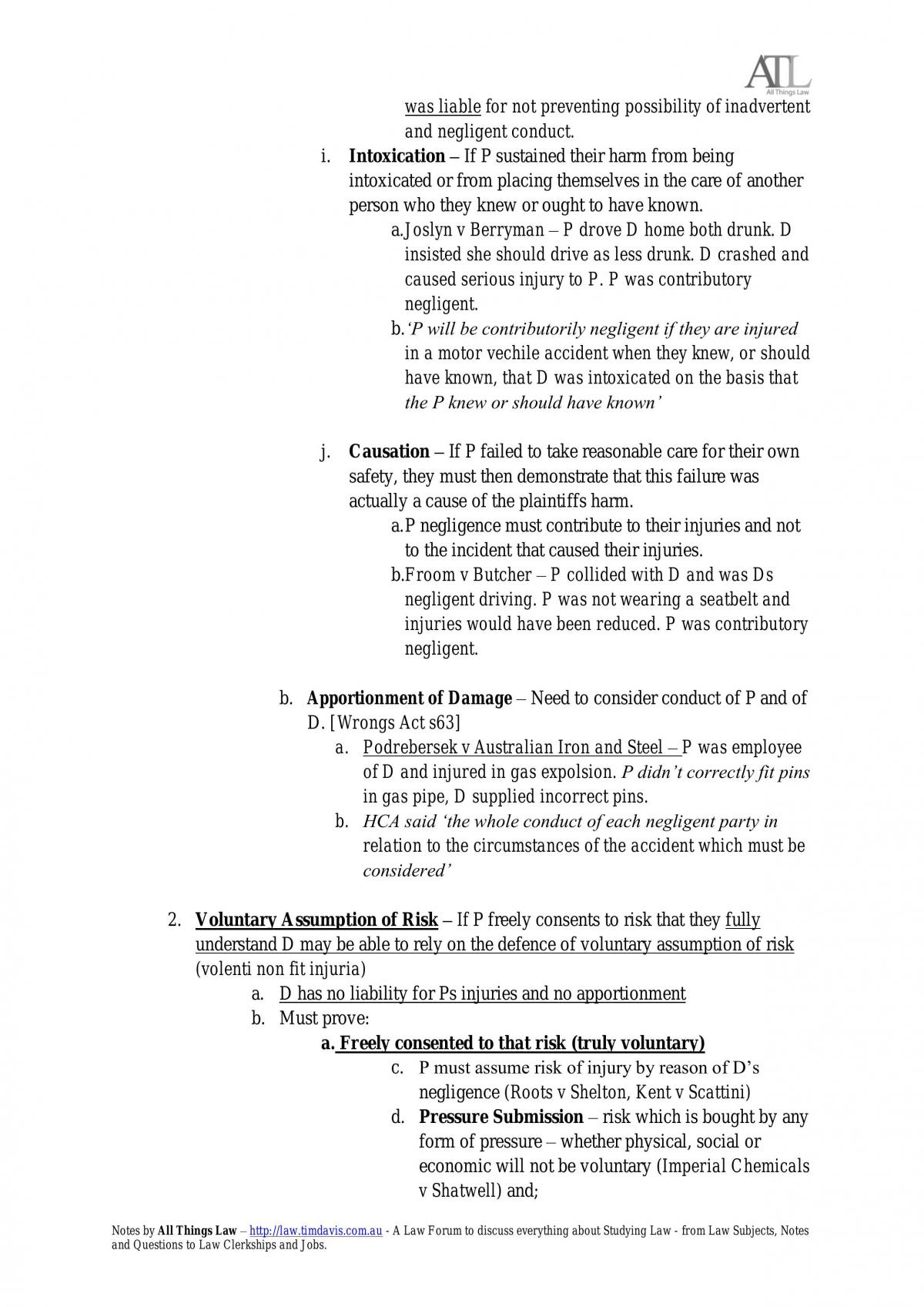 Torts Notes - Page 54