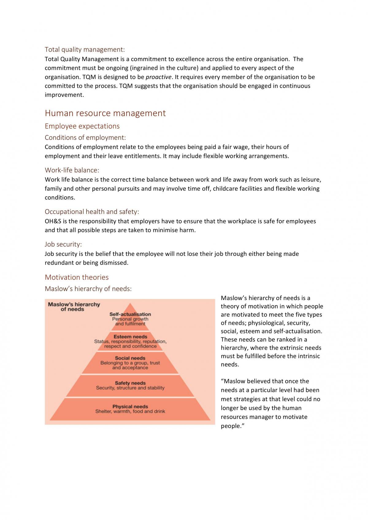 Business Management 3/4 Study Notes - Page 19