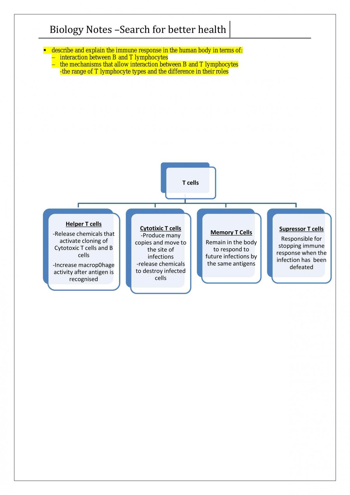 Bio Notes Topic 3 HSC - Page 18