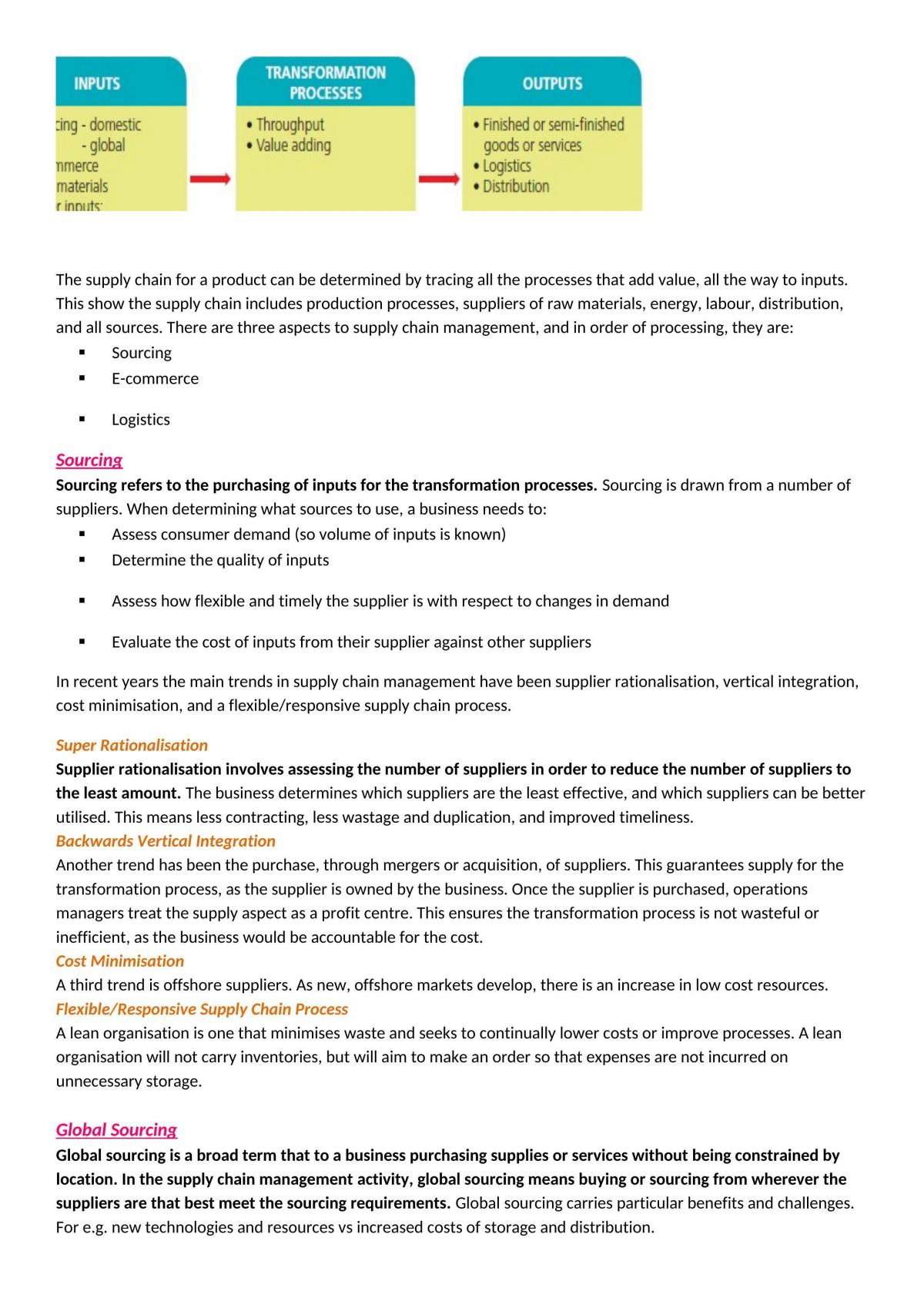 Business Studies Operations Notes  - Page 18