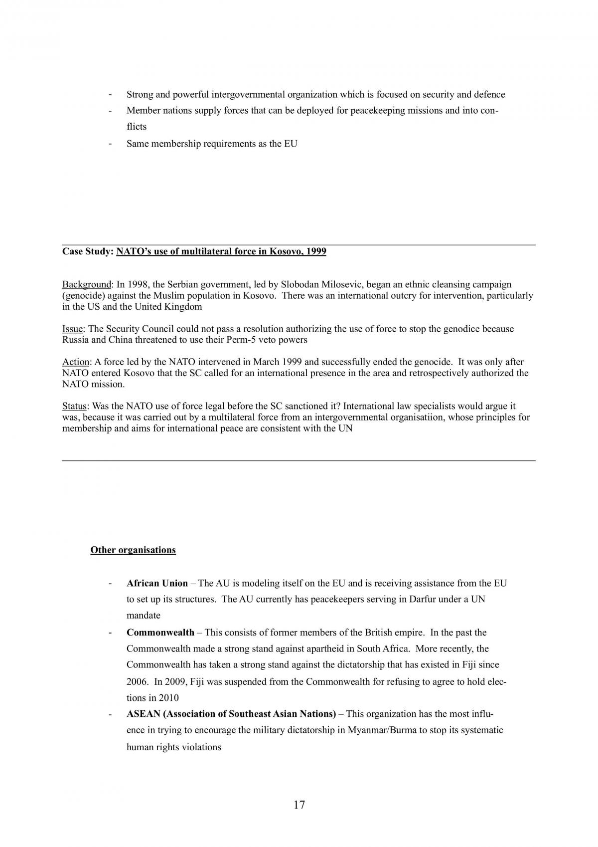 World Order Complete Syllabus Notes - Page 17