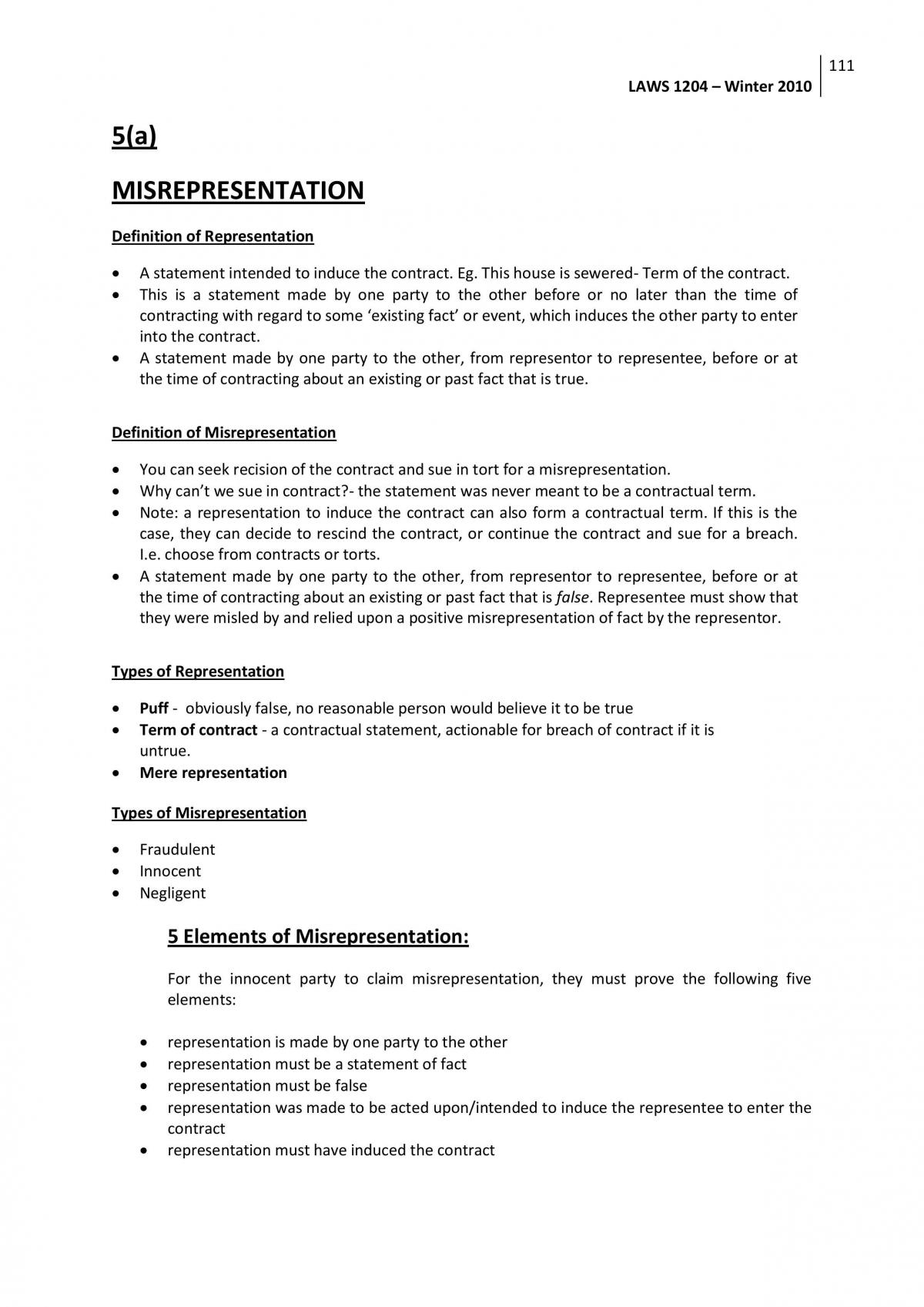 Contracts Summary - Page 111