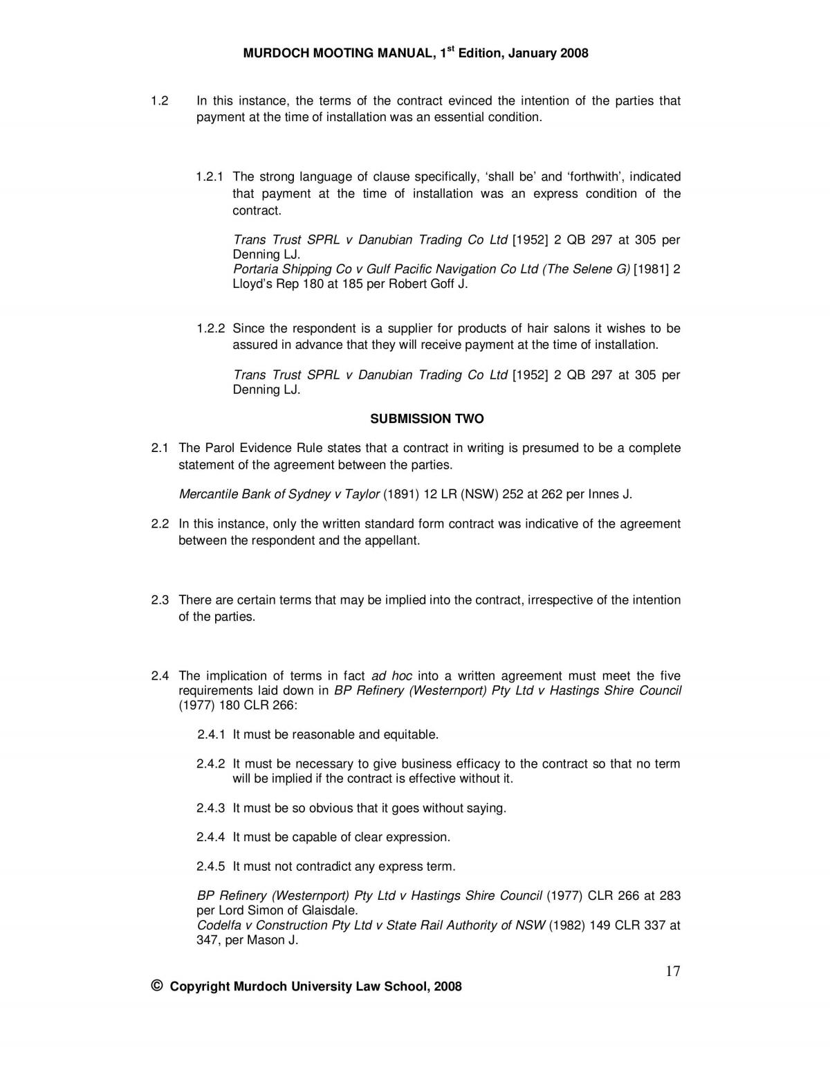 Mooting Information - Page 17