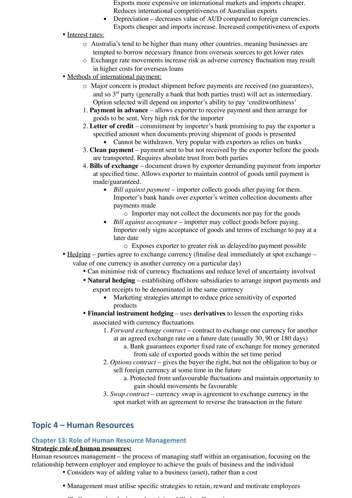 HSC Business Studies Notes - Page 34