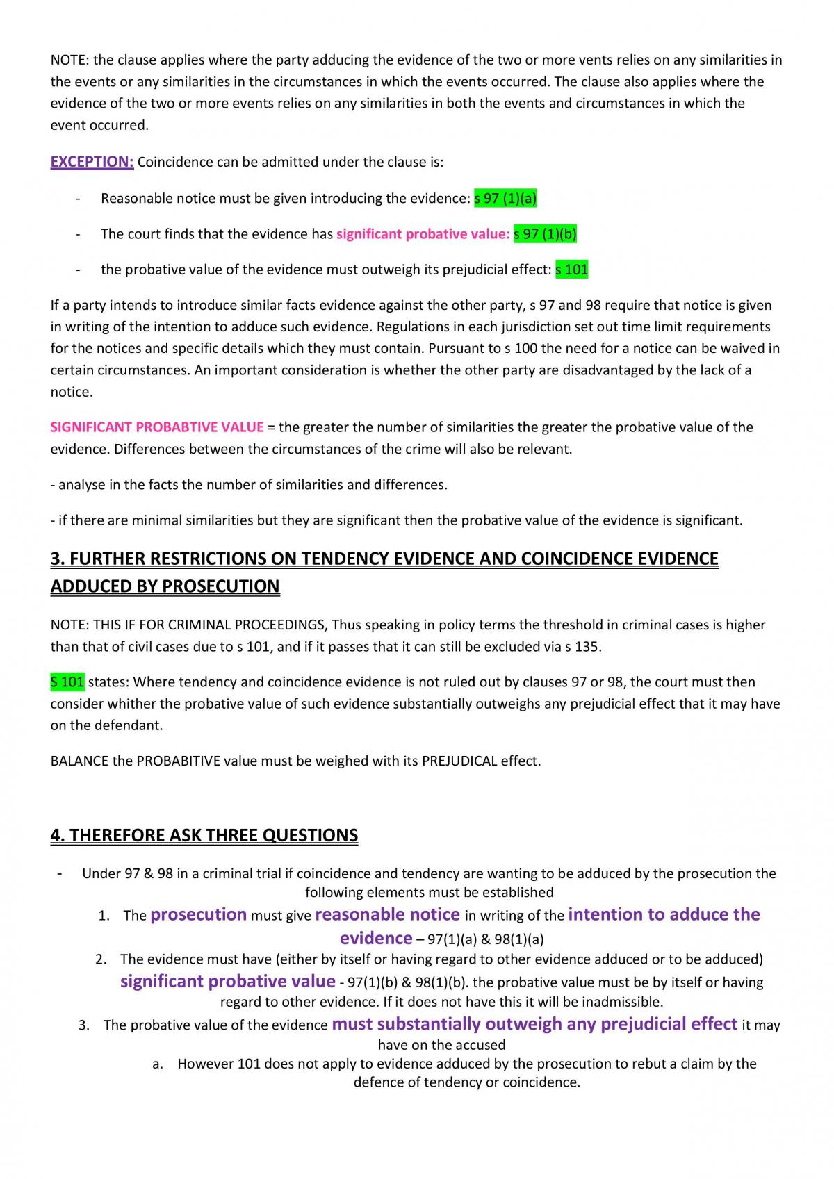 Evidence Law Exam Notes - Page 26