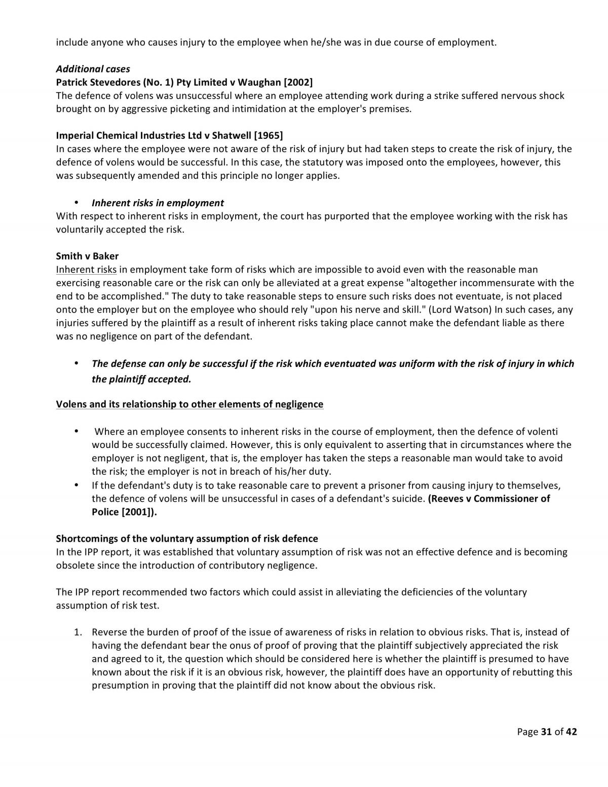 Final Exam Torts condensed notes - Page 31