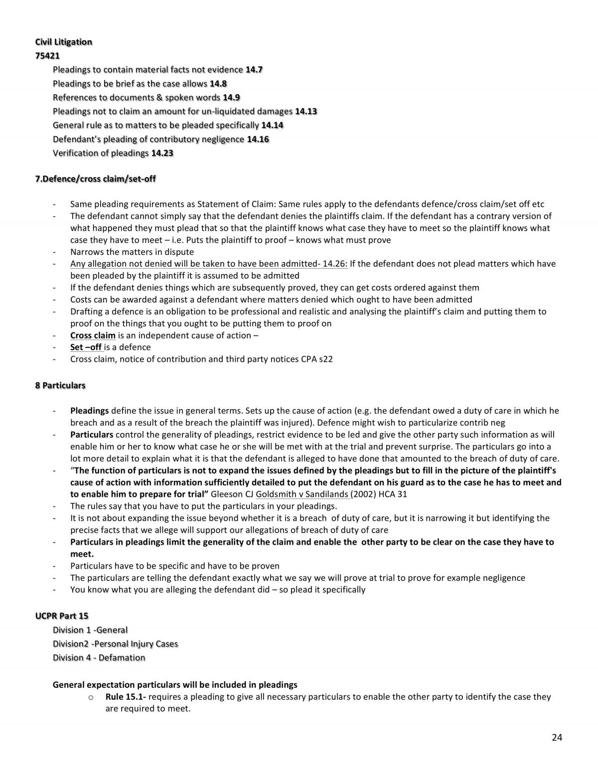 CIVIL LITIGATION  - Page 24