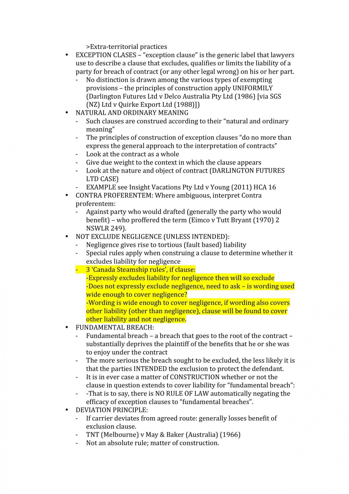 Contracts Study Notes/Course Summary - Page 19