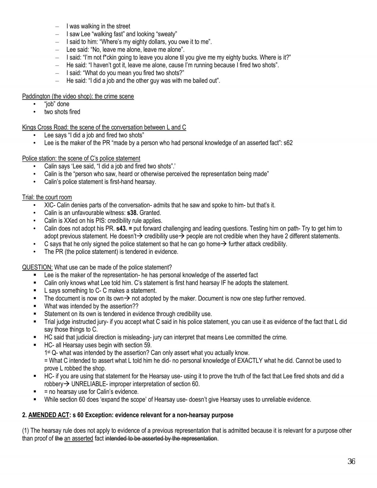 Evidence and Criminal Procedure Notes - Page 36
