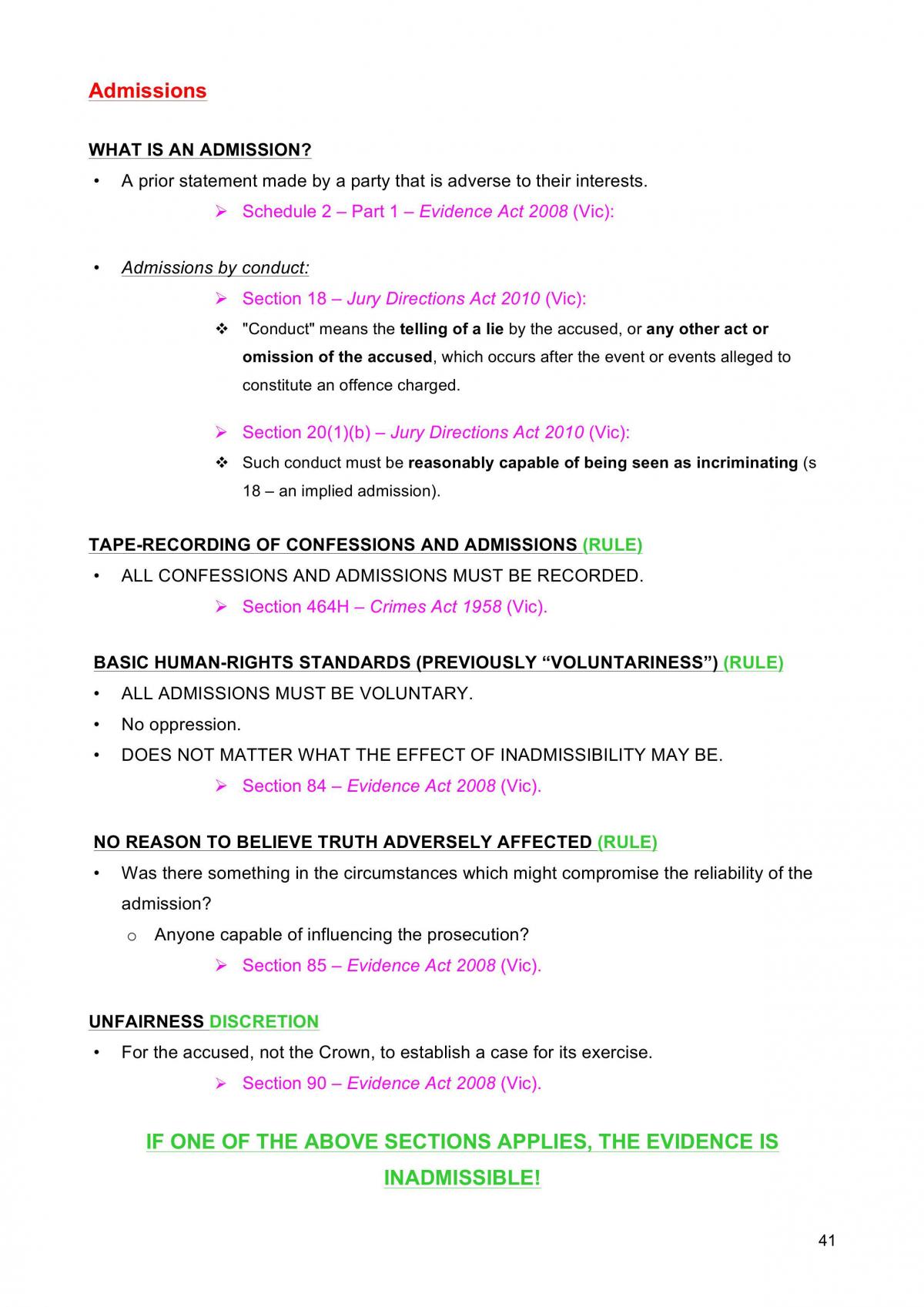Short Notes for Evidence - Page 41
