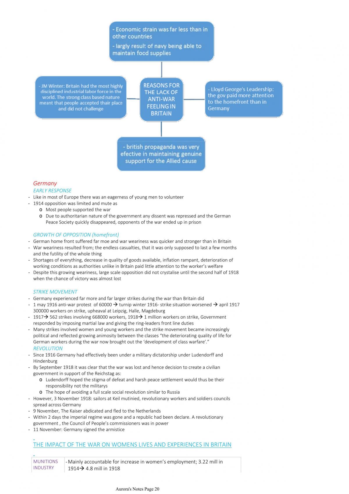 WWI Notes - Page 20