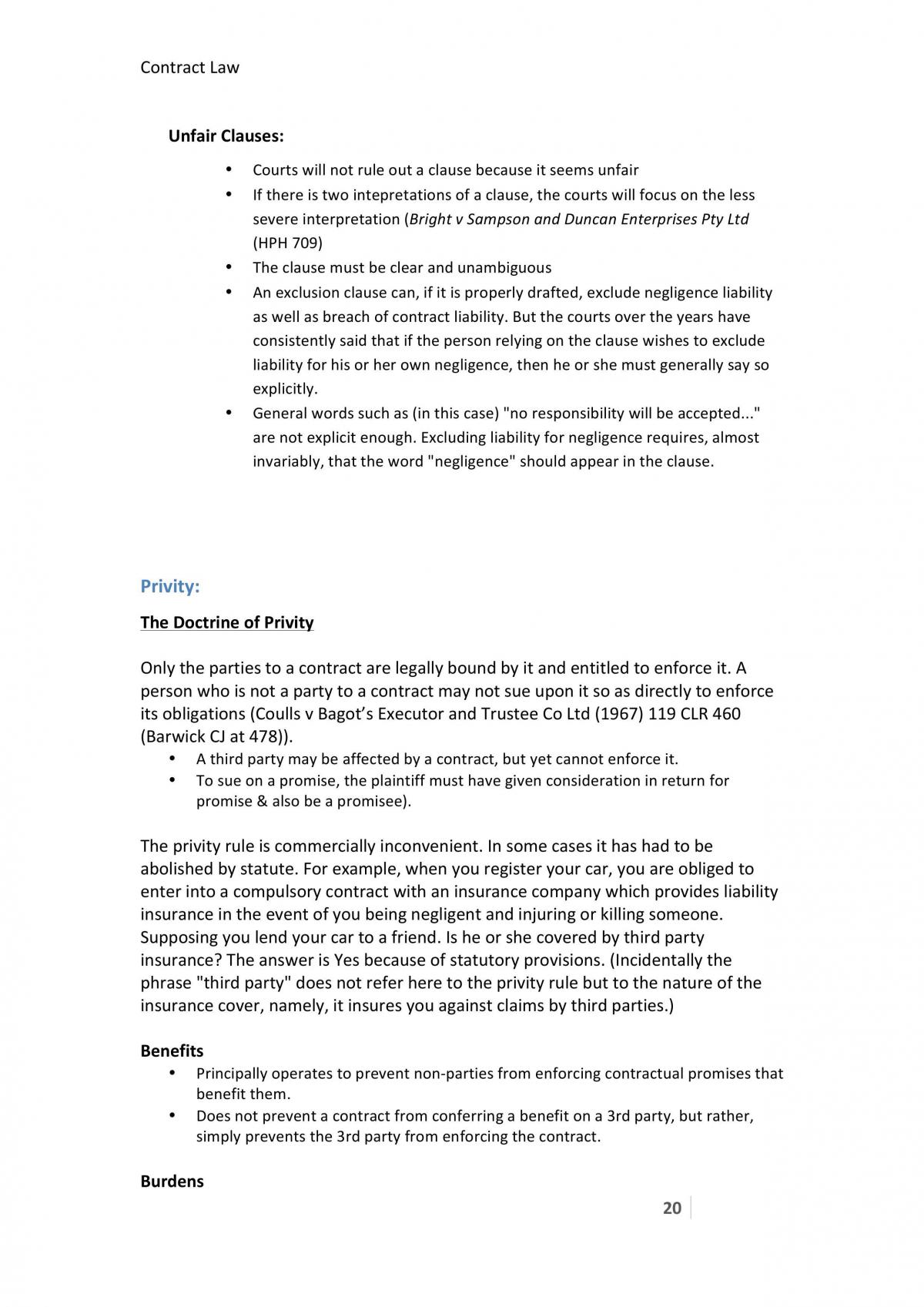 Contract Law full notes - Page 20