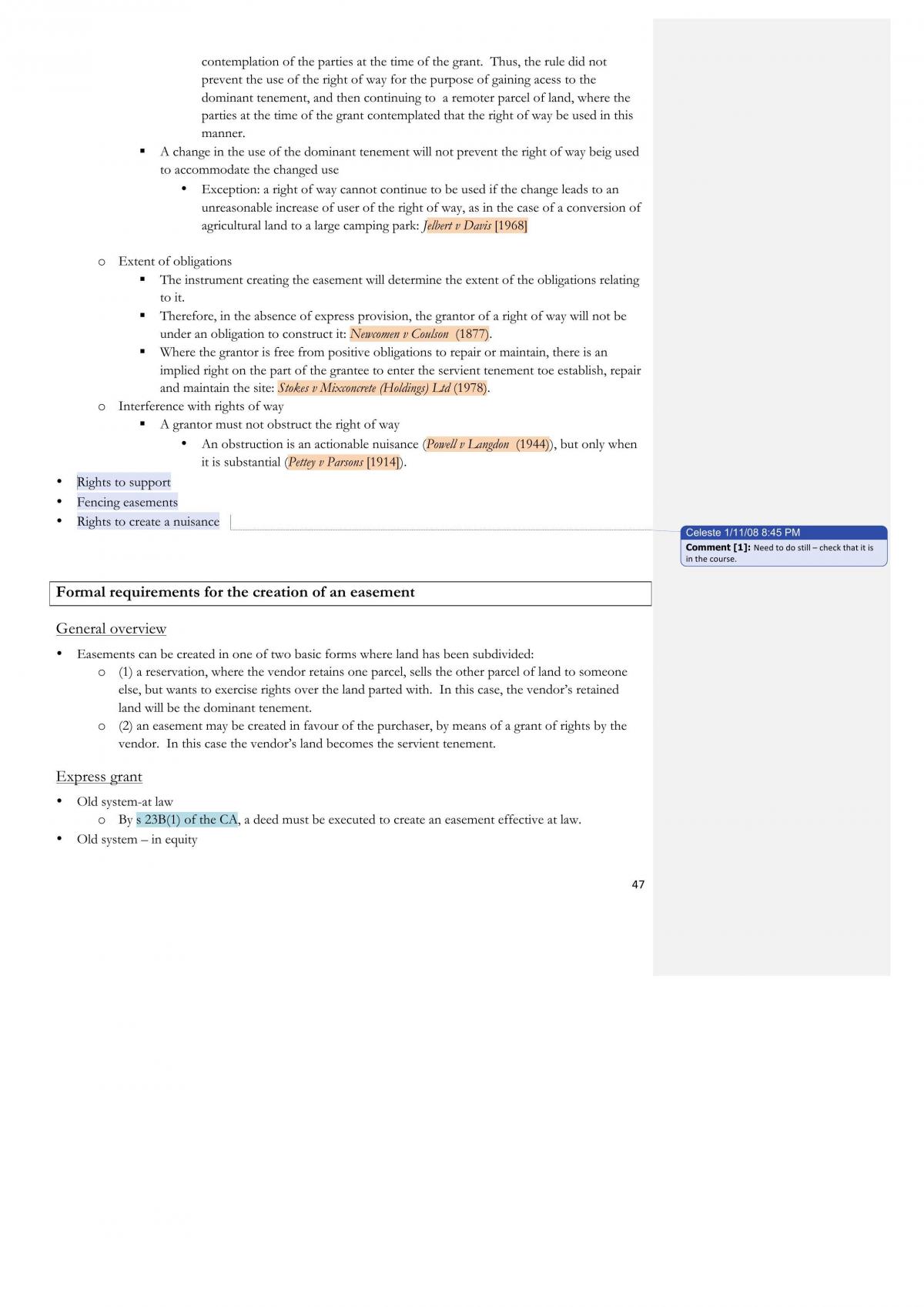 Property and Equity 2 Notes - Page 47
