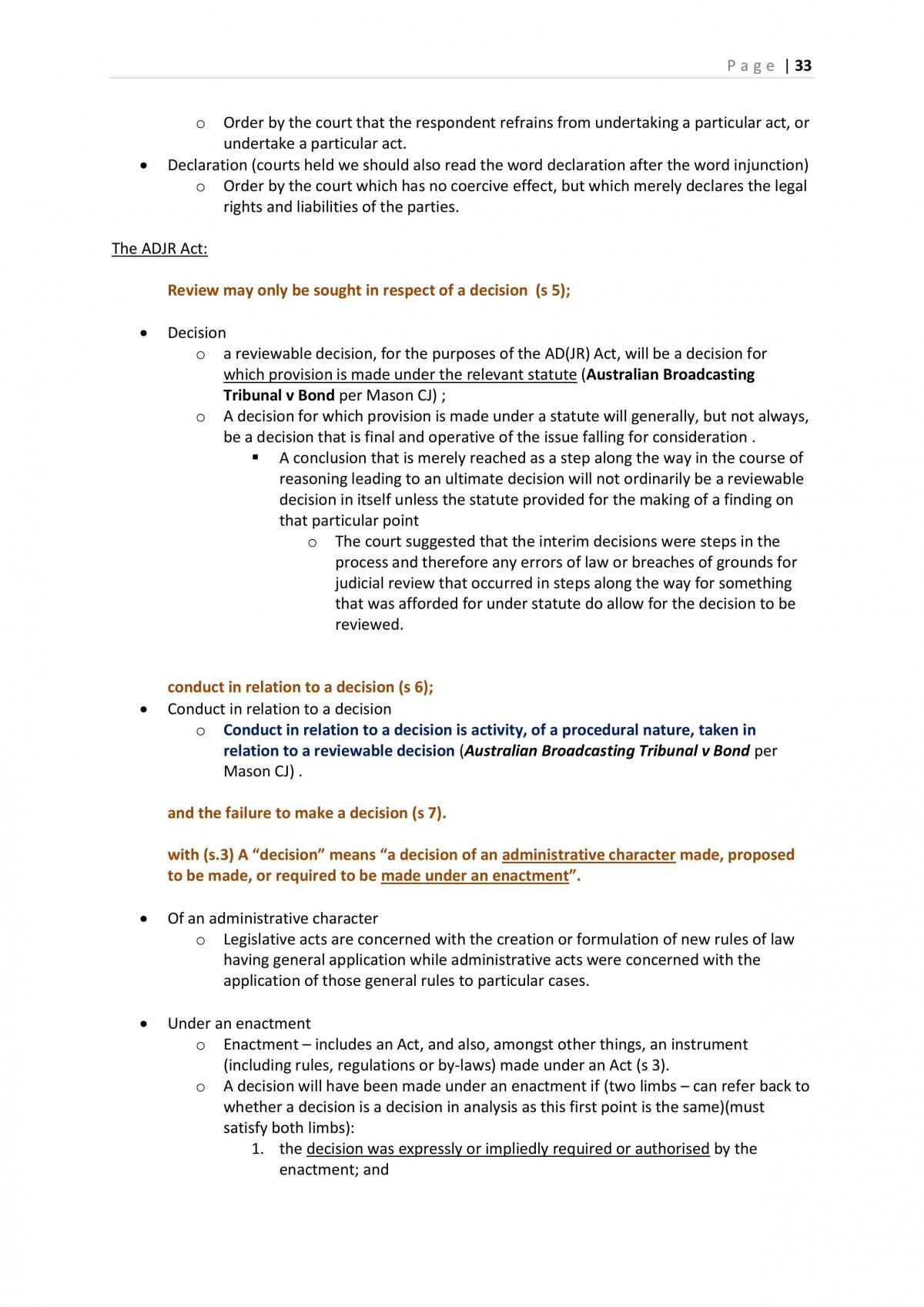 Administrative Law: Study Notes - Page 33