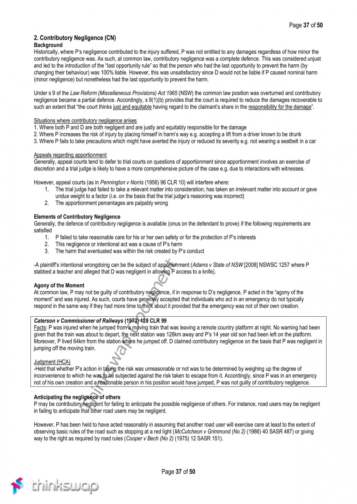 Complete torts notes - Page 37