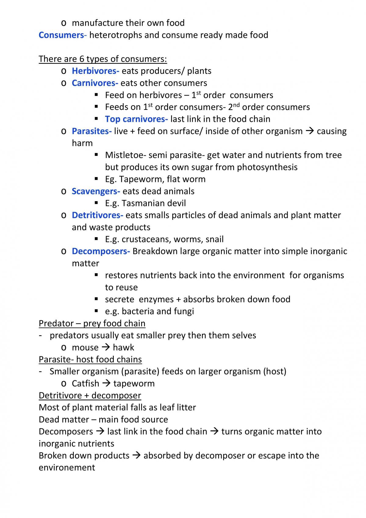 Biology Unit 2 Notes  - Page 16