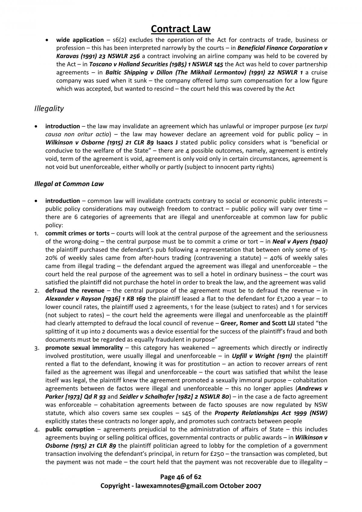 contract law exam notes - Page 46