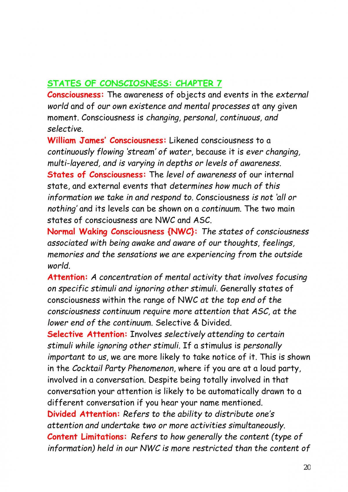 Unit 3 Psychology Notes - Page 20