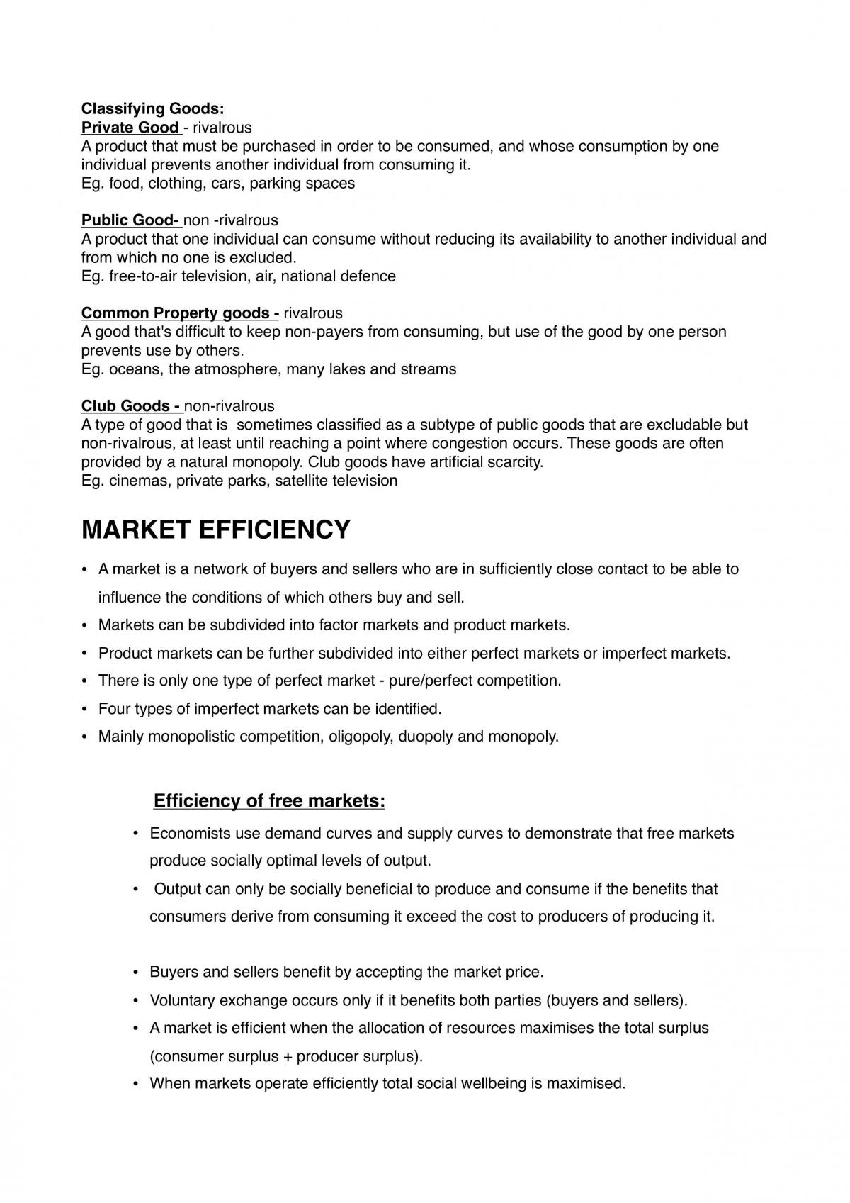 Microeconomics WACE Unit Notes - Page 18