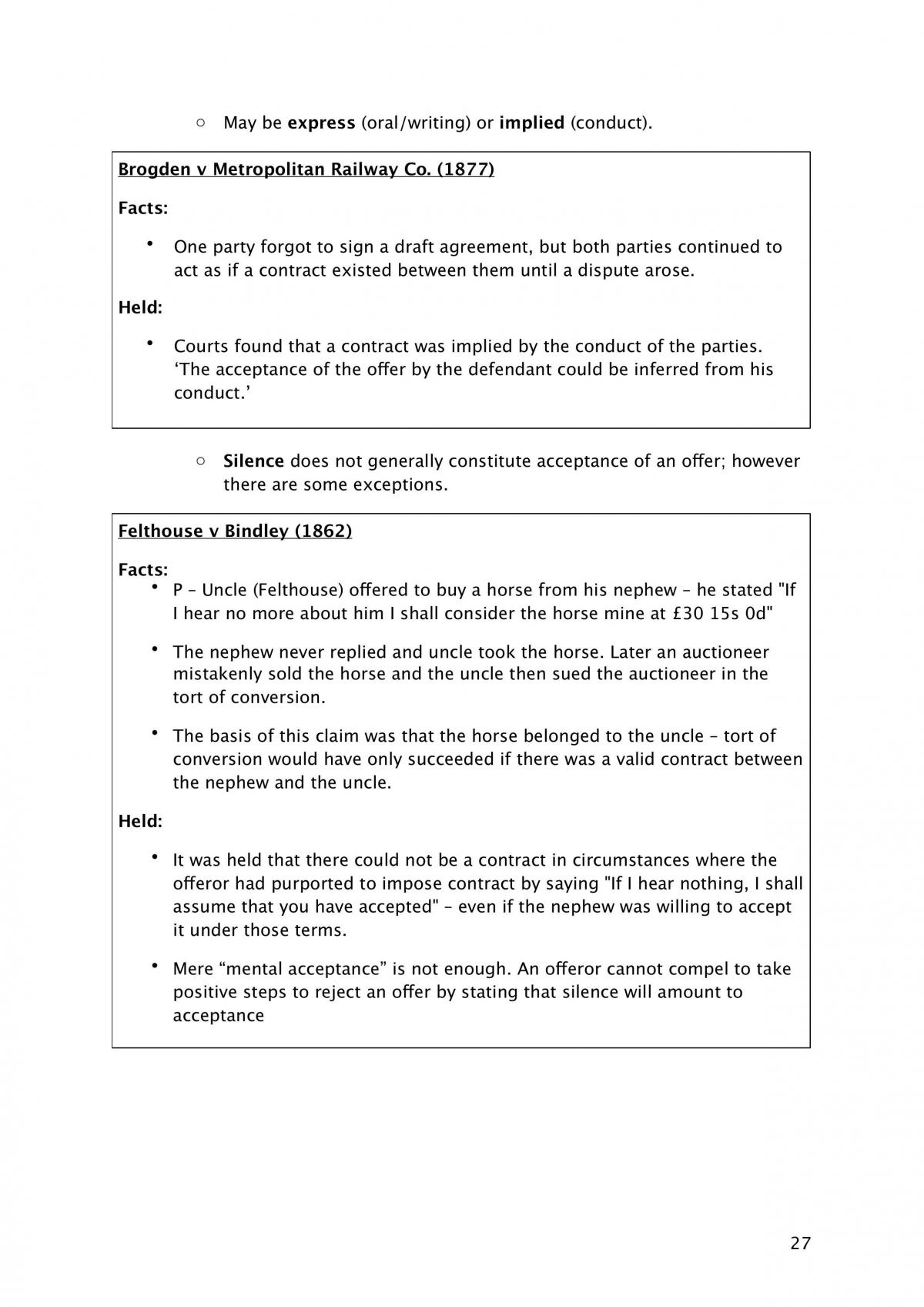 Contract Law - Agreement - Page 27