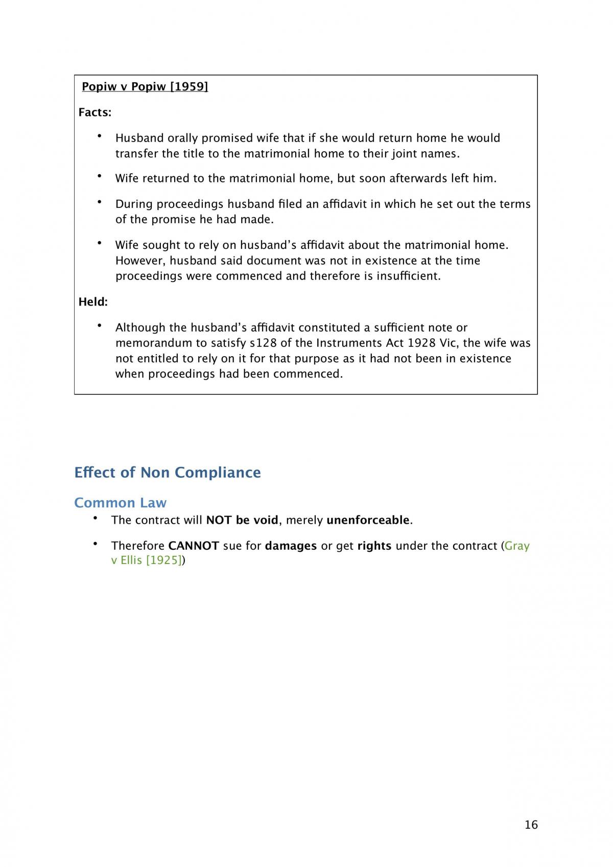 Contracts - Requirement of Writing - Page 16