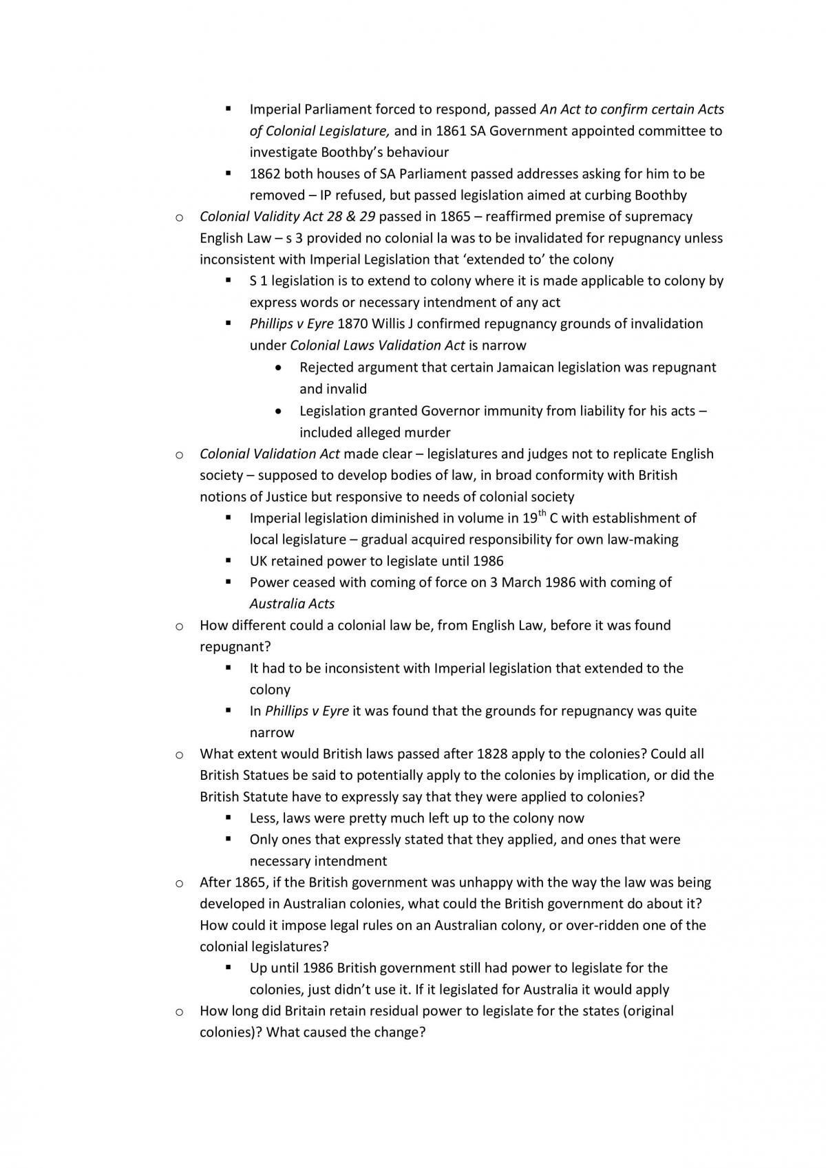 LAWS1201 Foundations of Australian Law - Midterm Study Notes - Page 21