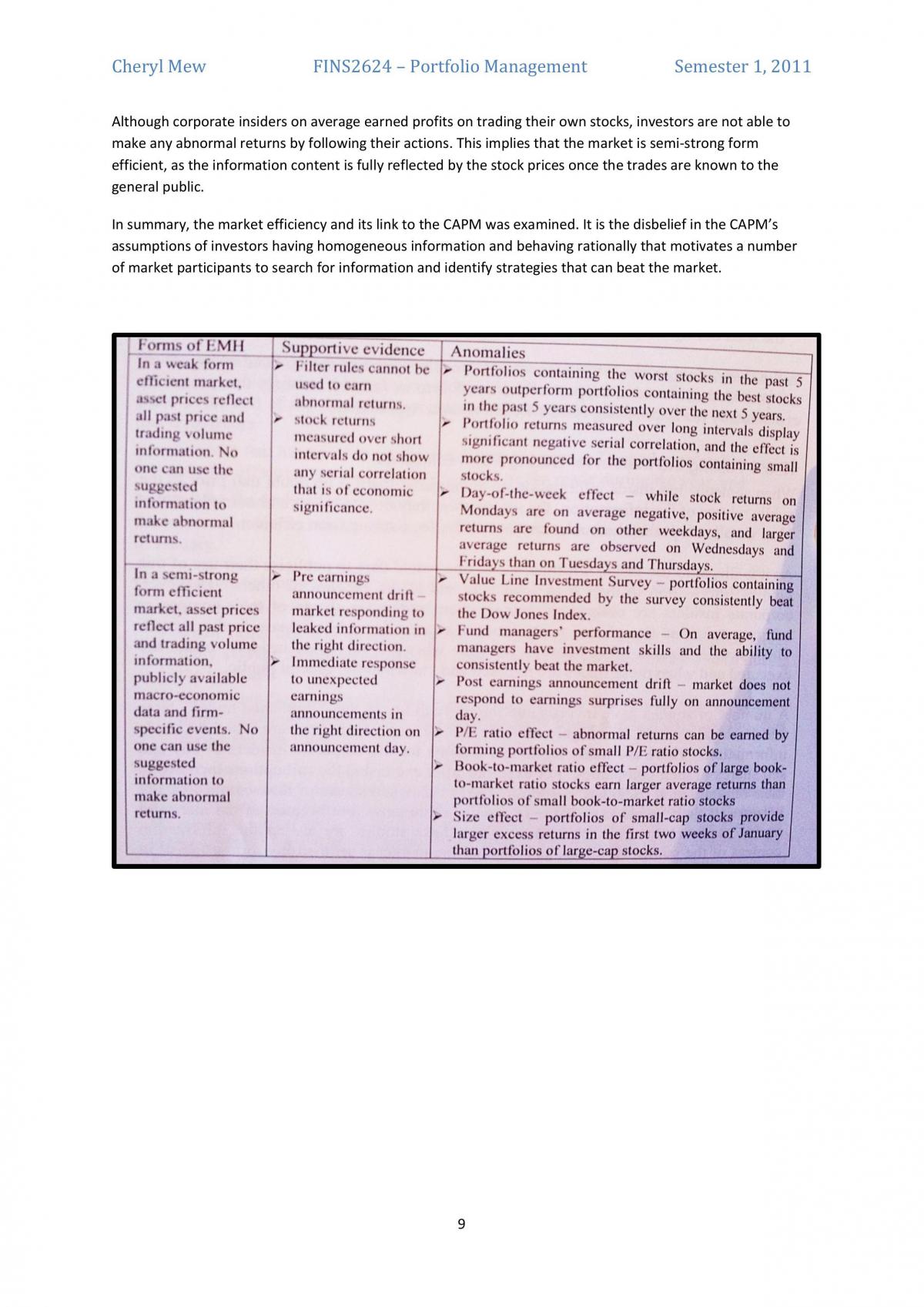 FINS2624 Study notes - Page 36