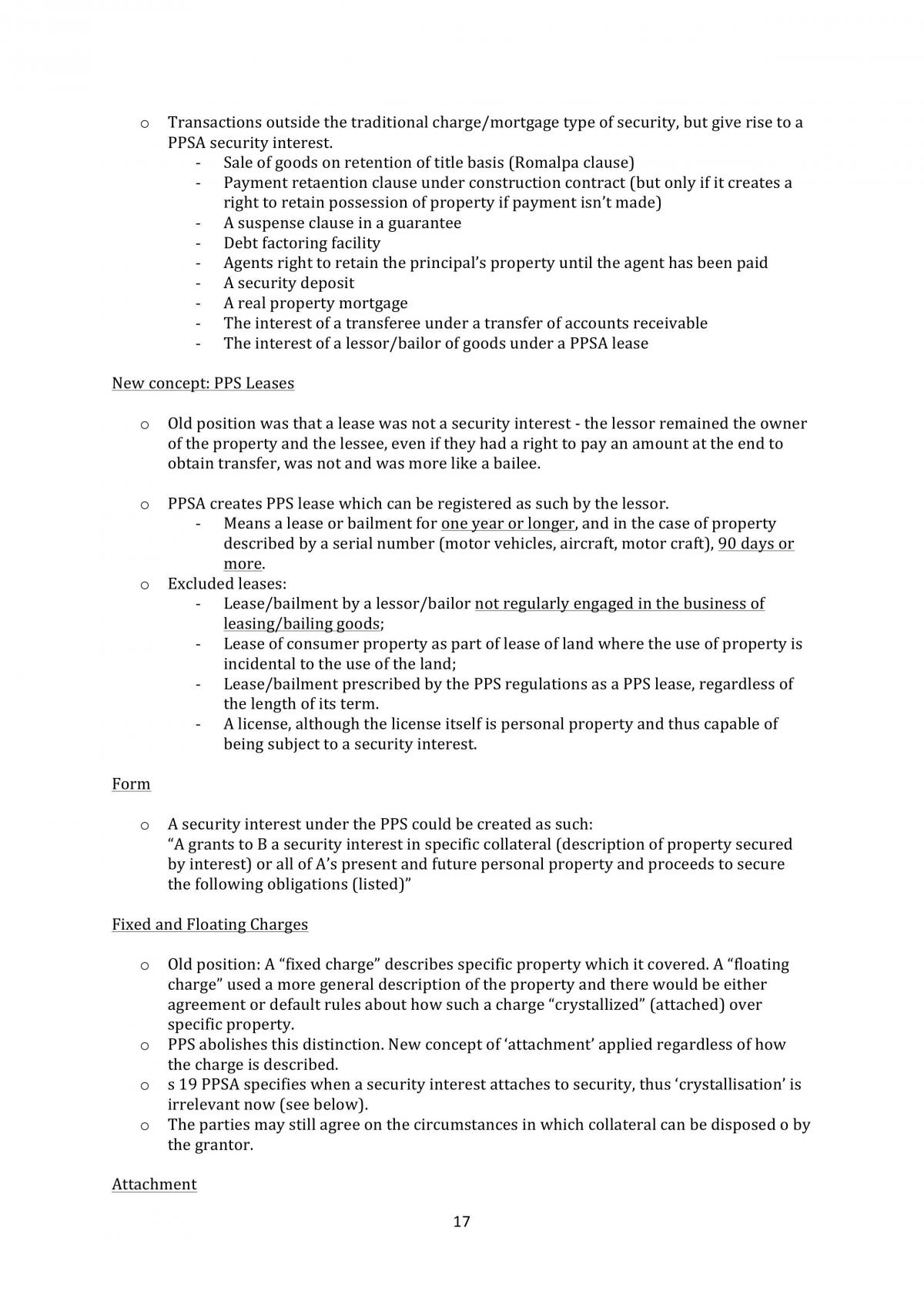 Property Law A 2012 Exam Notes - Page 17