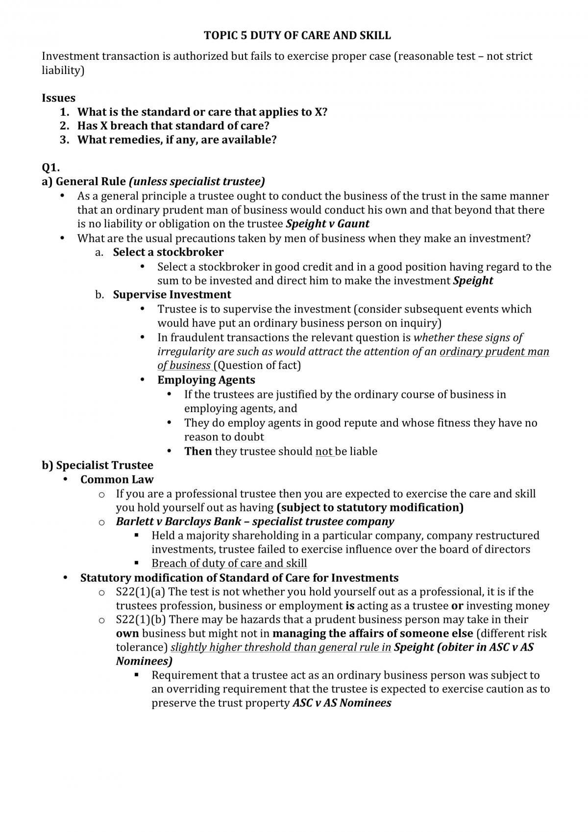 Trust B - Exam Notes - Page 15