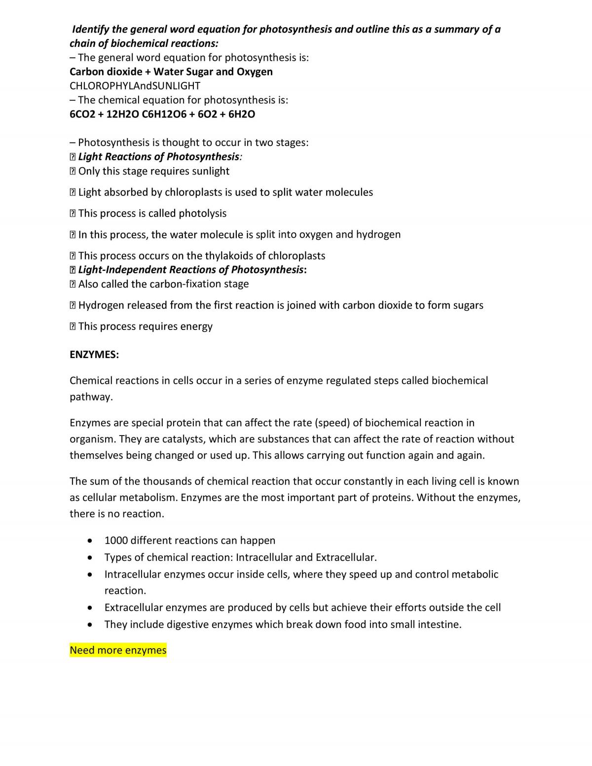Semester 2 Year 11 Full Notes - Page 15