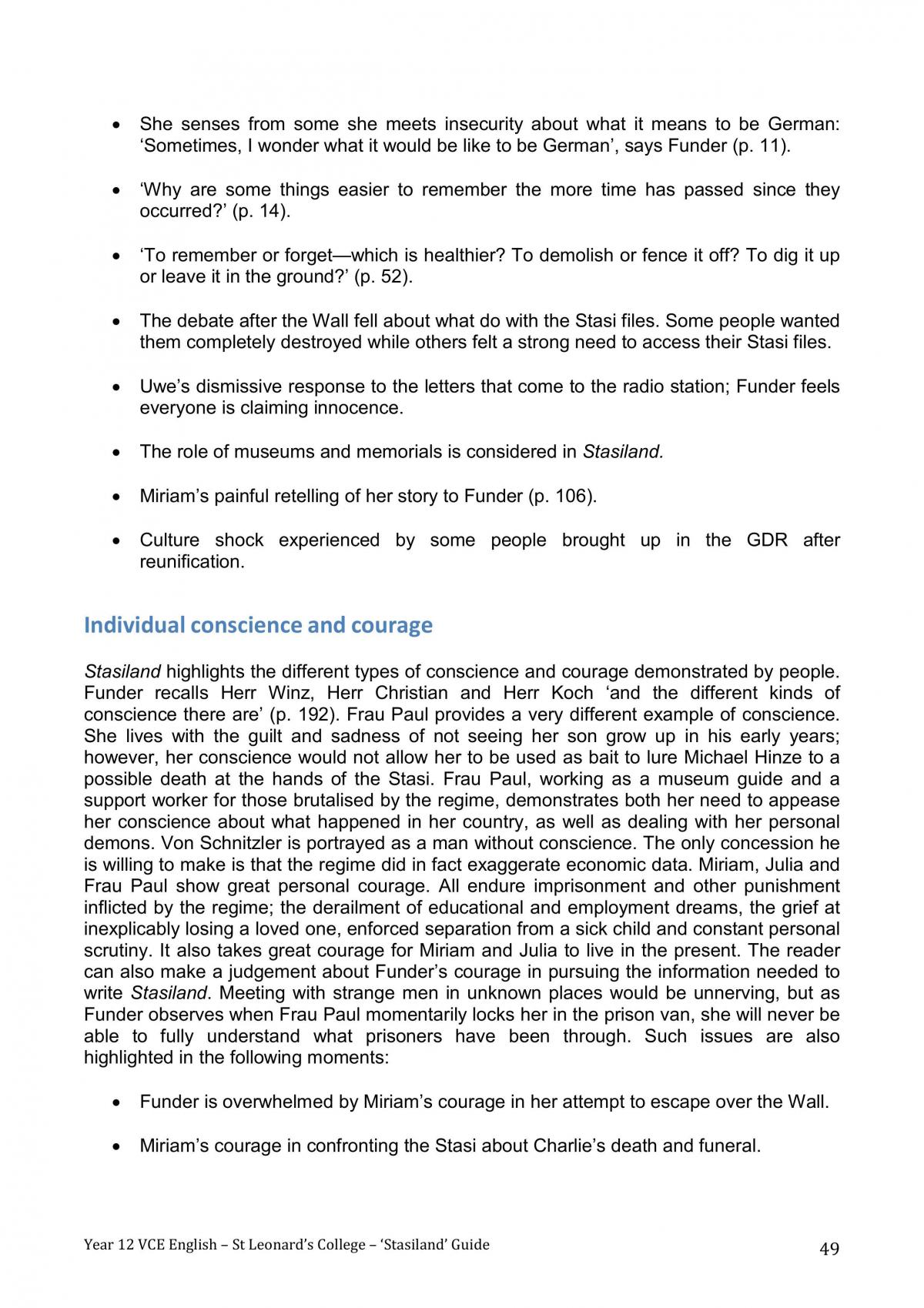 Stasiland- Complete Notes - Page 49