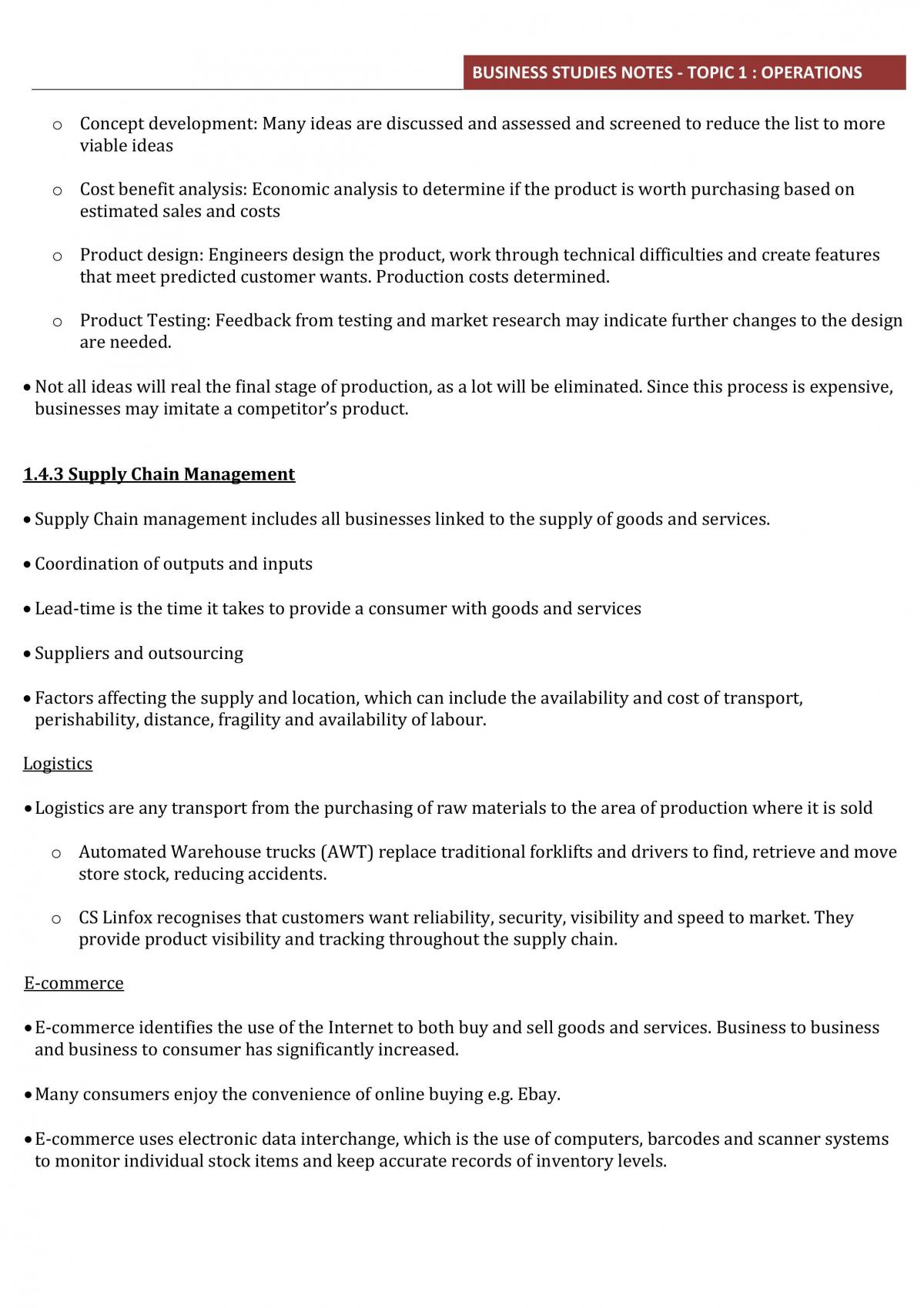HSC Business Studies Notes  - Page 21
