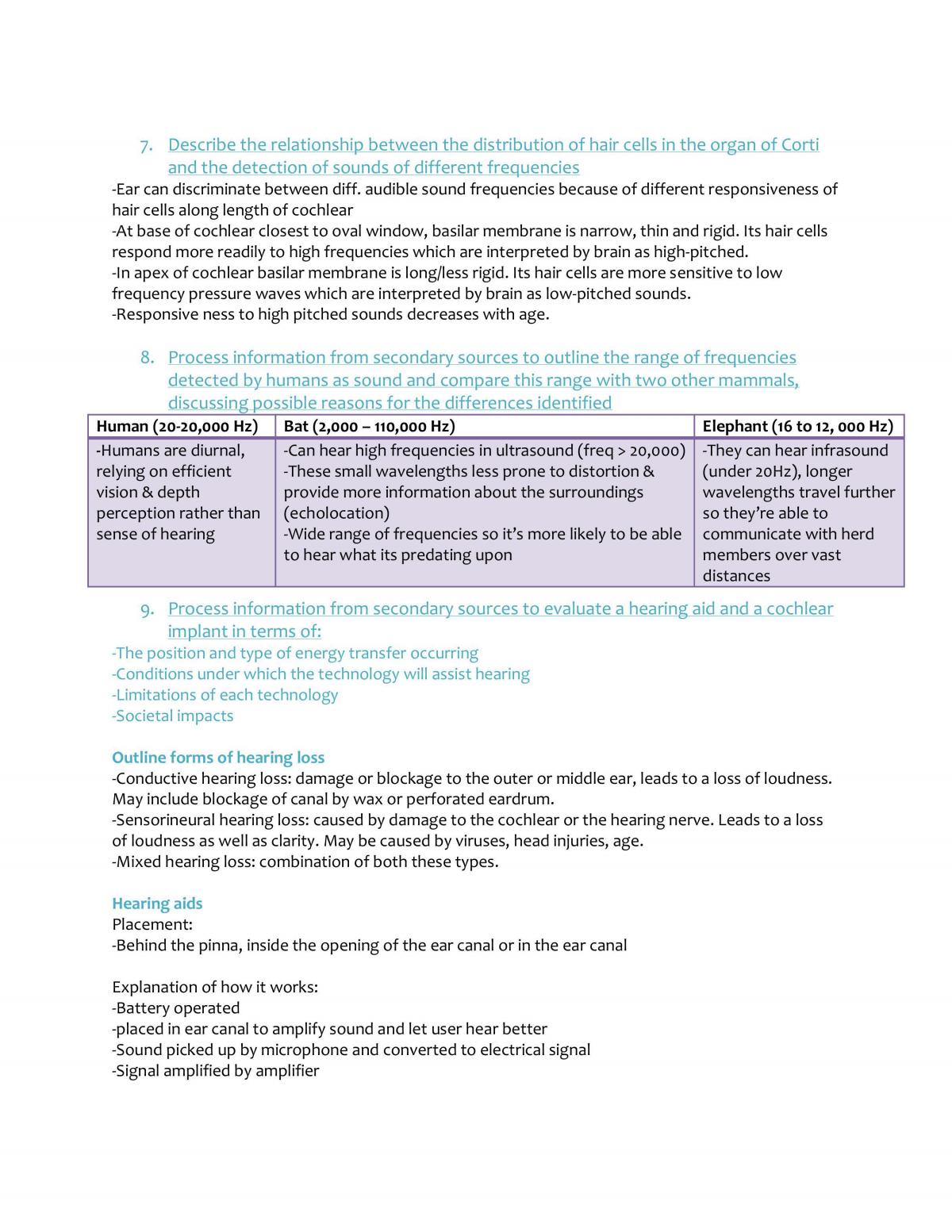 Biology - Communication Notes  - Page 17