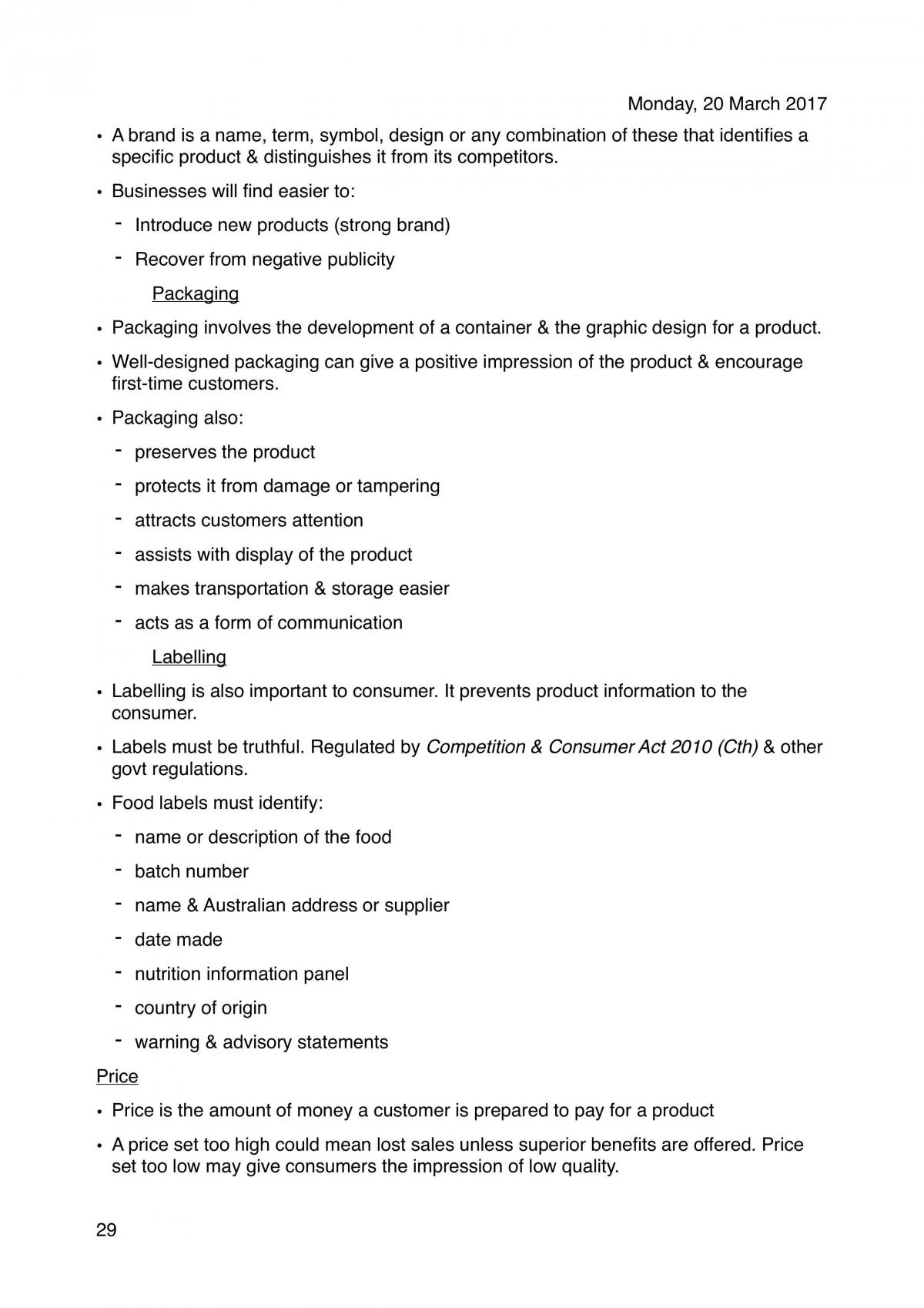 Operations & Marketing - In-Depth Notes  - Page 29