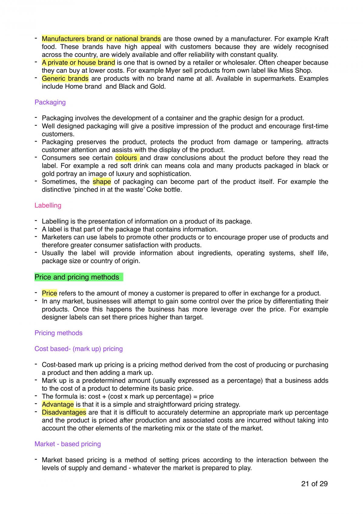 Business Studies Notes - Page 21