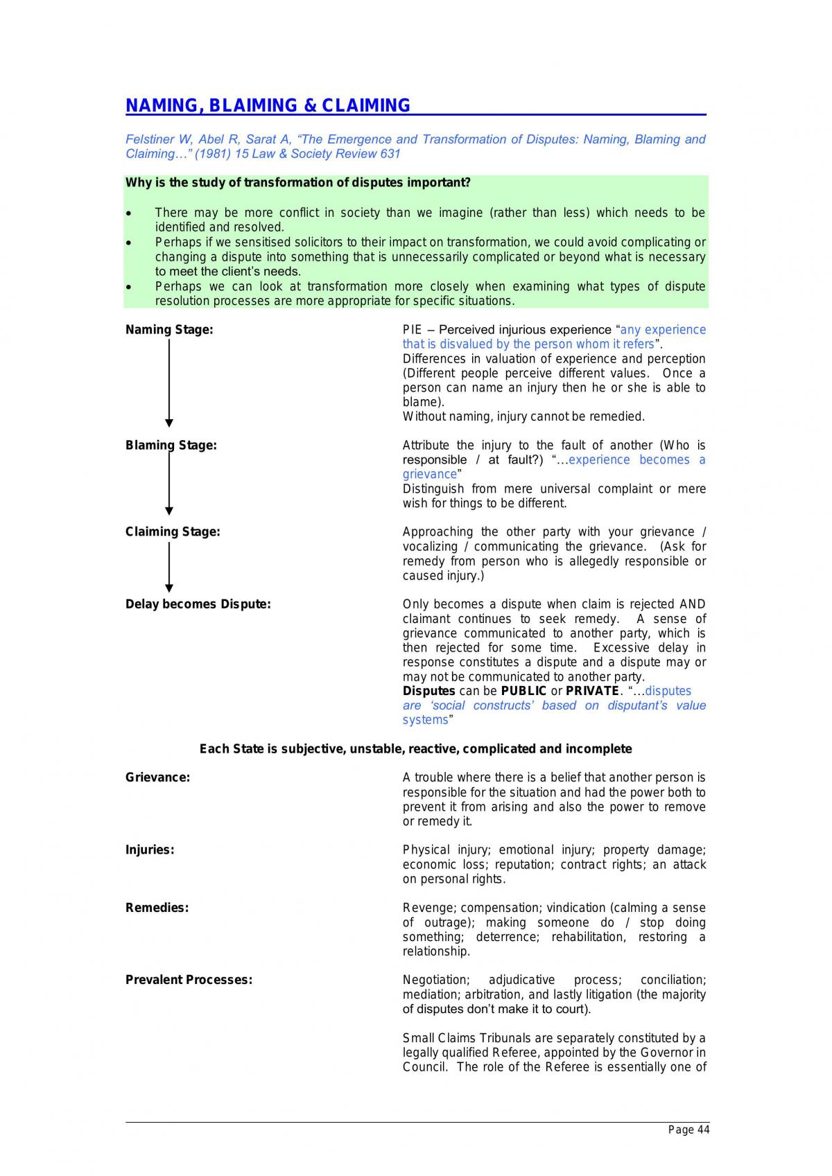 Complete Study Notes for Civil Procedure - Page 44