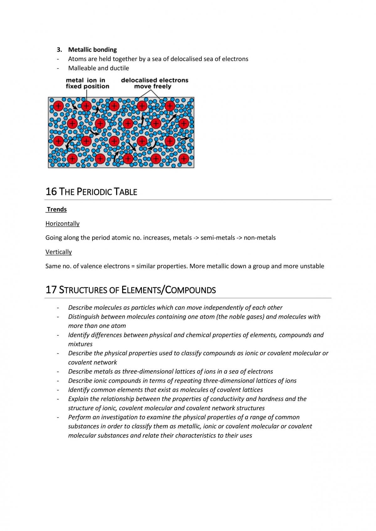 Notes for Year 11 Chemistry Module One  - Page 17