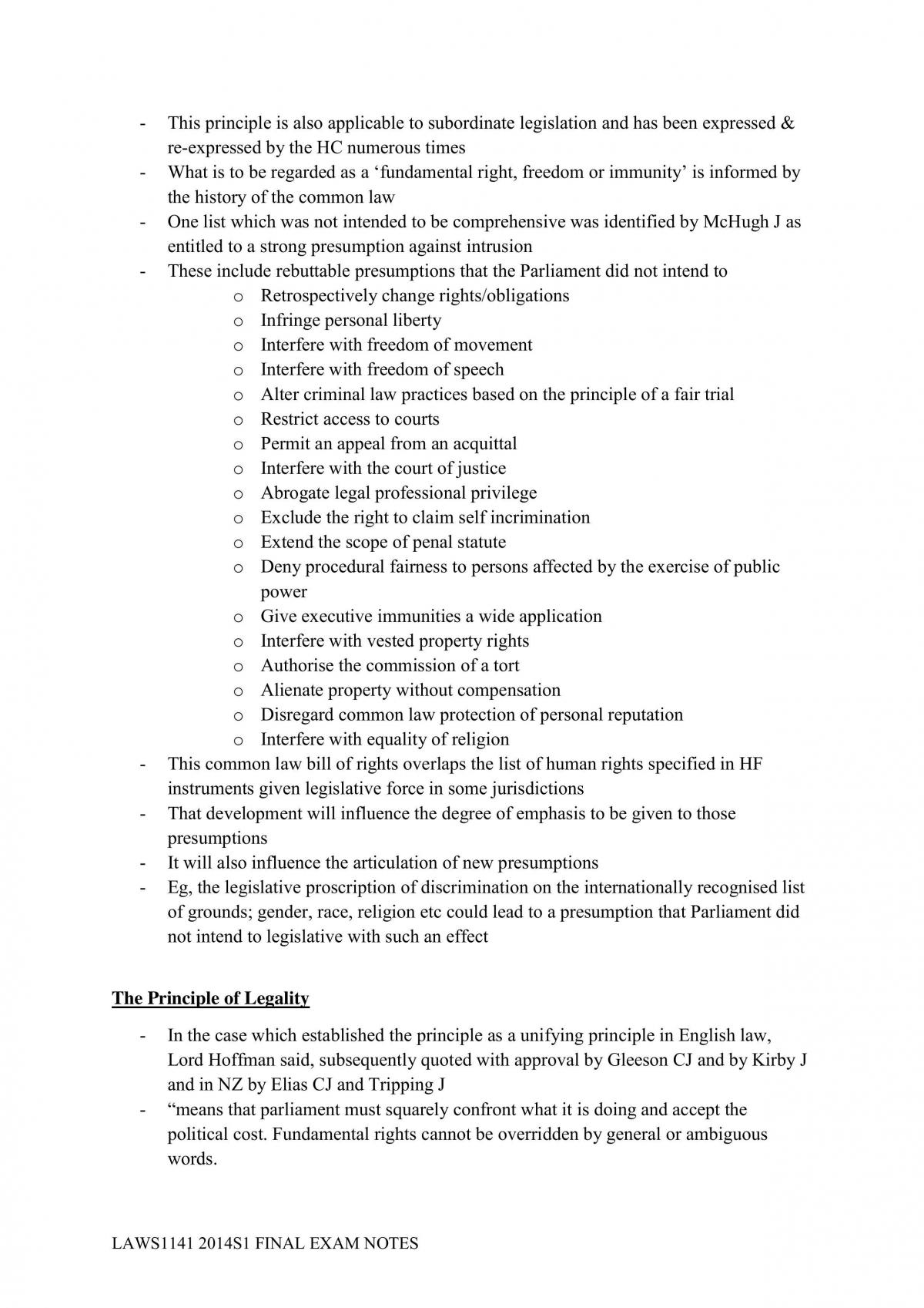 Final Exam Notes - LAWS1141 - Page 105
