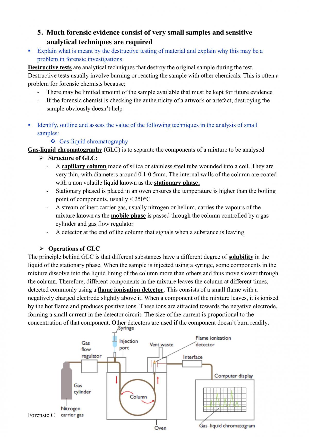 HSC Forensic Chemistry Notes - Page 21